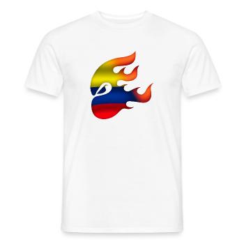 Flag of Colombia - Colombia - Ninja - Men's T-Shirt - white - Front - AI Model Male 178 dark (178cm)