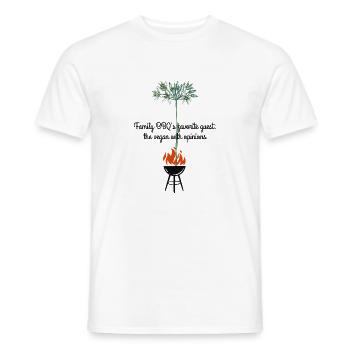 Grill Talk & Garden Sass - T-shirt homme - blanc - Devant - AI Model Male 178 dark (178cm)