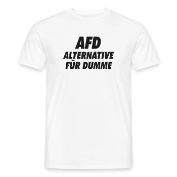 AFD Alternative für Dumme gegen falsche Politik - Männer T-Shirt - Weiß - Vorne - AI Model Male 178 dark (178cm)