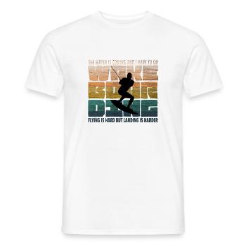 Wakeboarding Wakeboard Vintage - T-shirt homme - blanc - Devant - AI Model Male 178 dark (178cm)