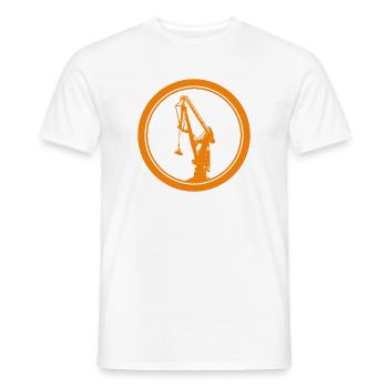 Hafenkran Silhouette 01 - Männer T-Shirt - Weiß - Vorne - AI Model Male 178 dark (178cm)