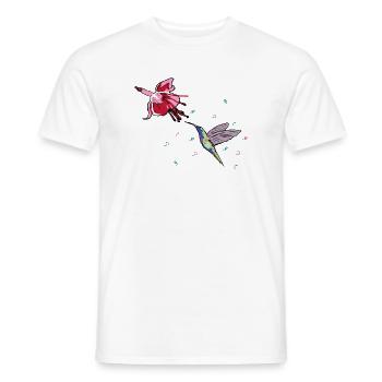 Kolibri - Männer T-Shirt - Weiß - Vorne - AI Model Male 178 dark (178cm)