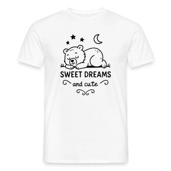 Rêves doux - T-shirt homme - blanc - Devant - AI Model Male 178 dark (178cm)