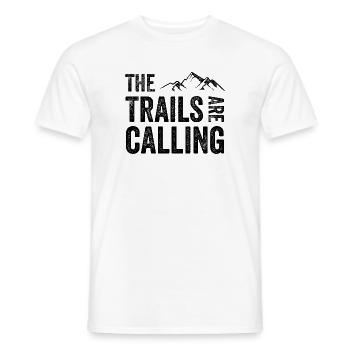 Die Spuren rufen - Männer T-Shirt - Weiß - Vorne - AI Model Male 178 dark (178cm)