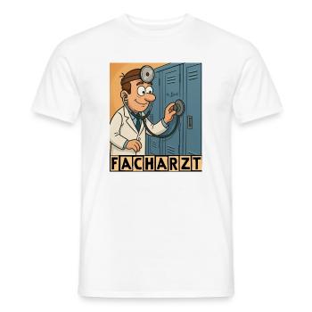 Facharzt by Rico Beck - Männer T-Shirt - Weiß - Vorne - AI Model Male 178 dark (178cm)