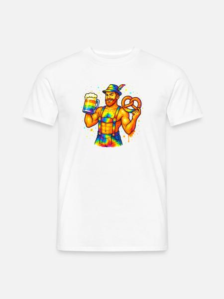pride bavarian - Männer T-Shirt - Weiß