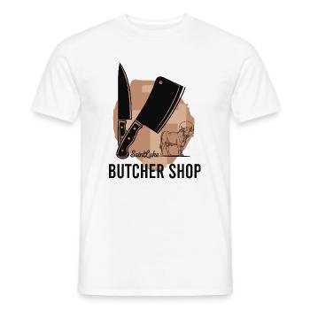 Butcher Shop - Männer T-Shirt - Weiß - Vorne - AI Model Male 178 dark (178cm)