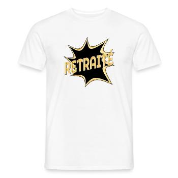 CADEAUX DE RETRAITE 2026 - ADIEU RETRAITÉ - T-shirt homme - blanc - Devant - AI Model Male 178 dark (178cm)