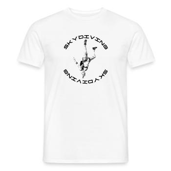 Skydiving - Männer T-Shirt - Weiß - Vorne - AI Model Male 178 dark (178cm)