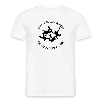 Skydiving - Männer T-Shirt - Weiß - Vorne - AI Model Male 178 dark (178cm)