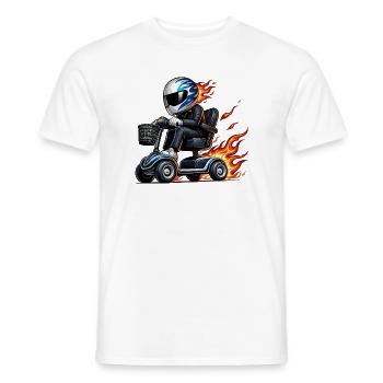 Race Elektromobil blau - Männer T-Shirt - Weiß - Vorne - AI Model Male 178 dark (178cm)