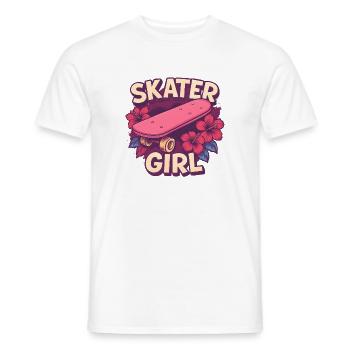 Skater Girl Skateboarden - Männer T-Shirt - Weiß - Vorne - AI Model Male 178 dark (178cm)