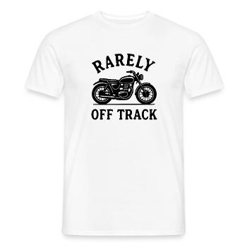 moto rarement hors piste - T-shirt homme - blanc - Devant - AI Model Male 178 dark (178cm)