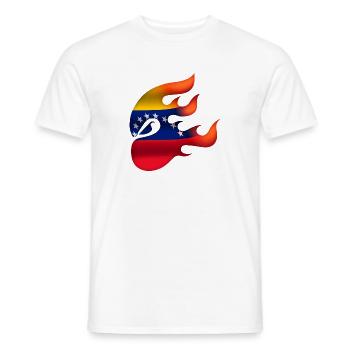Flag of Venezuela - Venezuela - Ninja - Men's T-Shirt - white - Front - AI Model Male 178 dark (178cm)