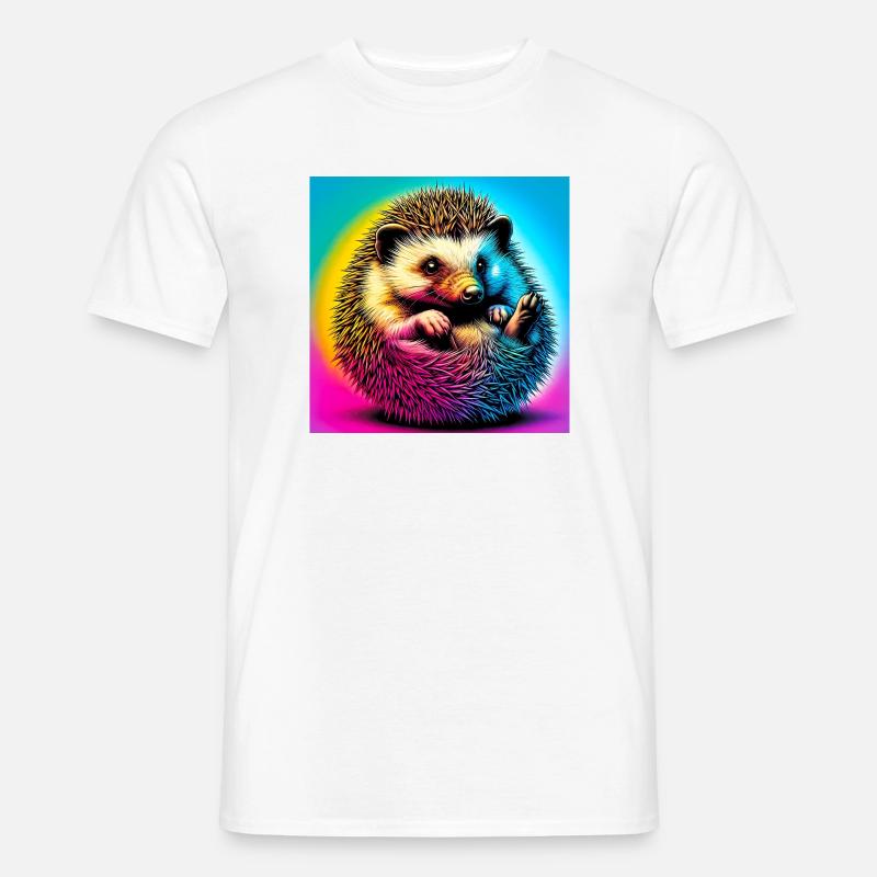 Igel - Männer T-Shirt - Weiß