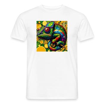 chameleon - Men's T-Shirt - white - Front - AI Model Male 178 dark (178cm)