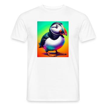 macareux - T-shirt homme - blanc - Devant - AI Model Male 178 dark (178cm)