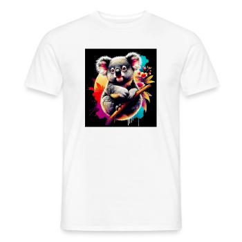 Koala - Männer T-Shirt - Weiß - Vorne - AI Model Male 178 dark (178cm)