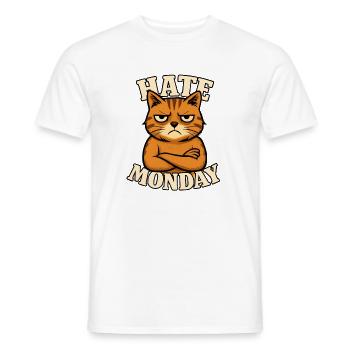 Mürrische Katze Katzenliebhaber - Männer T-Shirt - Weiß - Vorne - AI Model Male 178 dark (178cm)