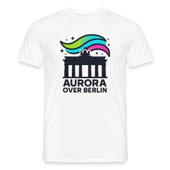 Aurora over Berlin - Männer T-Shirt - Weiß - Vorne - AI Model Male 178 dark (178cm)