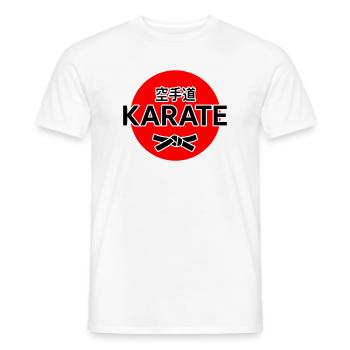 Karate - Men's T-Shirt - white - Front - AI Model Male 178 dark (178cm)