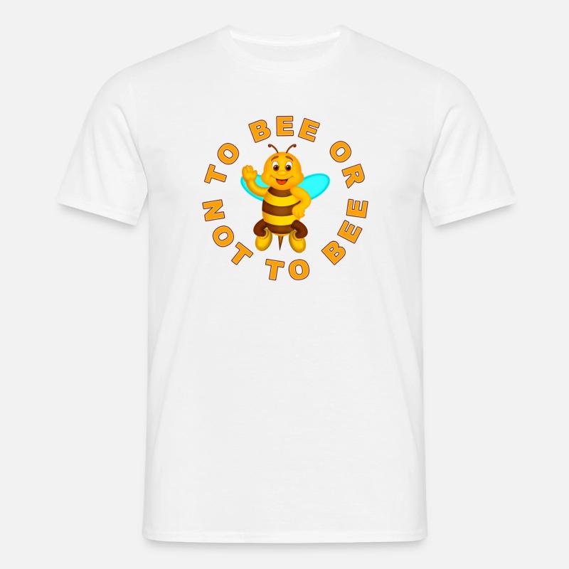 Biene oder nicht Biene - Männer T-Shirt - Weiß