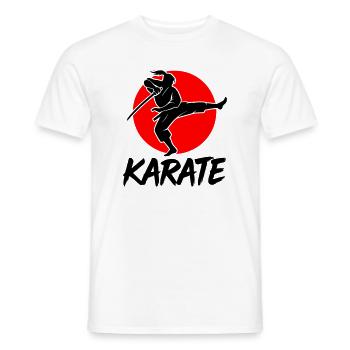 Samouraï - T-shirt homme - blanc - Devant - AI Model Male 178 dark (178cm)