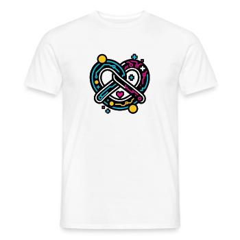 Cyber bretzel - T-shirt homme - blanc - Devant - AI Model Male 178 dark (178cm)