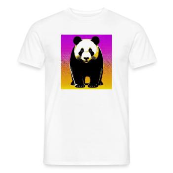 panda - T-shirt homme - blanc - Devant - AI Model Male 178 dark (178cm)