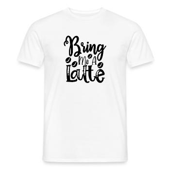 Apportez-moi un café au lait - T-shirt homme - blanc - Devant - AI Model Male 178 dark (178cm)