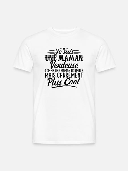 Mutter Verkäuferin: normal, aber knallharter - Männer T-Shirt - Weiß
