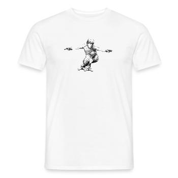 Skateboarding - Männer T-Shirt - Weiß - Vorne - AI Model Male 178 dark (178cm)