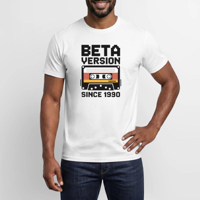 Conception d’impression de cassette rétro T-shirt homme