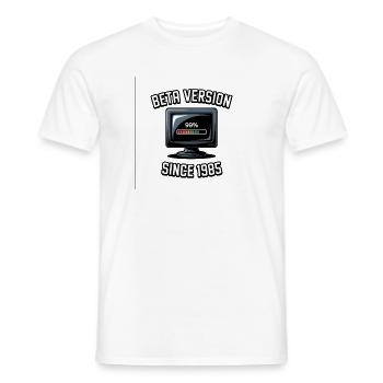 Retro Computer Fortschritt Design - Männer T-Shirt - Weiß - Vorne - AI Model Male 178 dark (178cm)