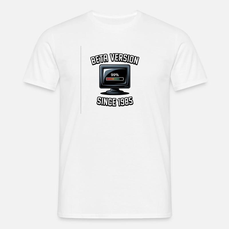 Retro Computer Progress Design - Men's T-Shirt - white
