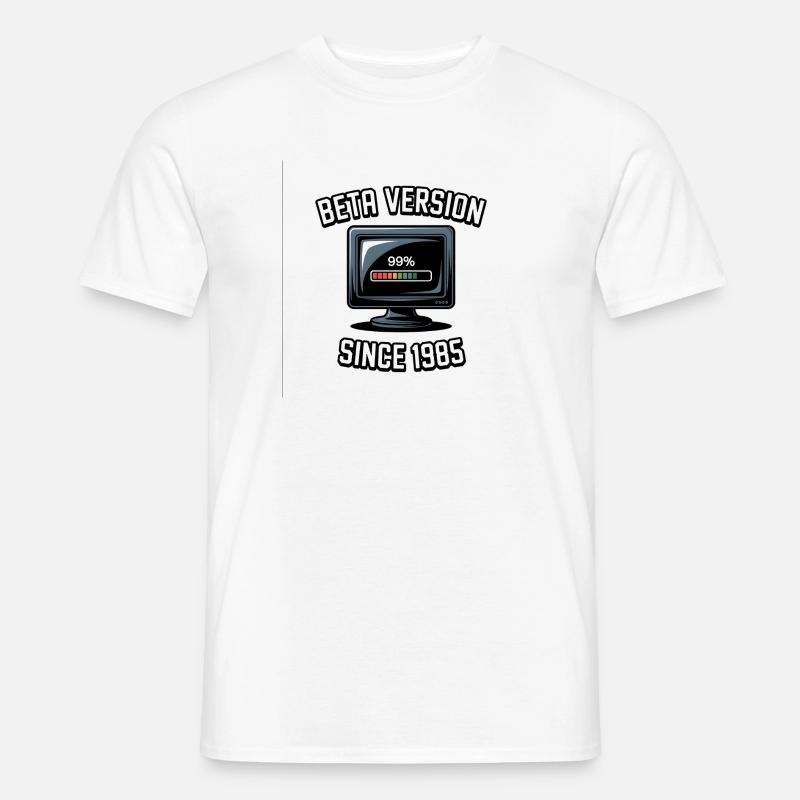 Rétro ordinateur Progrès Conception - T-shirt homme - blanc