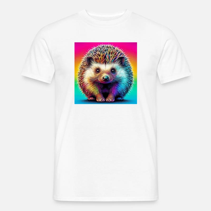 Igel - Männer T-Shirt - Weiß