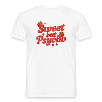 sweet but psycho / y2k design - Männer T-Shirt - Weiß - Vorne - AI Model Male 178 dark (178cm)