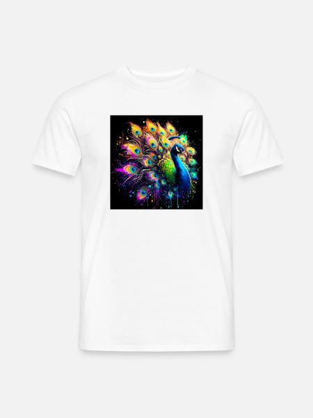 paon - T-shirt homme - blanc