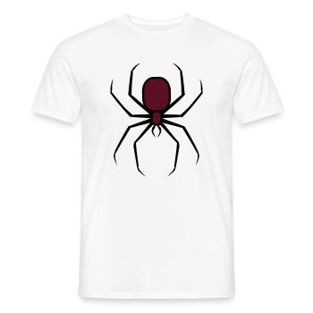 Spooky Halloween Creepy Goth Spider 3 - Men's T-Shirt - white - Front - AI Model Male 178 dark (178cm)