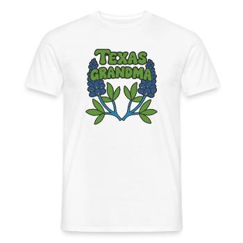 Texas Oma Blumenillustration - Männer T-Shirt - Weiß - Vorne - AI Model Male 178 dark (178cm)