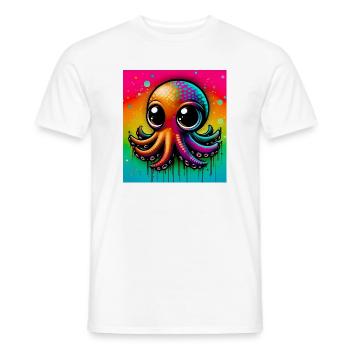 Pieuvre - T-shirt homme - blanc - Devant - AI Model Male 178 dark (178cm)