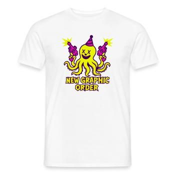 ONG Kraken Neon Pop - T-shirt homme - blanc - Devant - AI Model Male 178 dark (178cm)