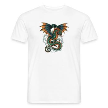 Dragon - Männer T-Shirt - Weiß - Vorne - AI Model Male 178 dark (178cm)