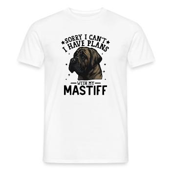 Majestätische Mastiff-Porträtillustration - Männer T-Shirt - Weiß - Vorne - AI Model Male 178 dark (178cm)