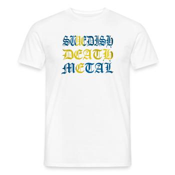 Schwedischer Tod - Männer T-Shirt - Weiß - Vorne - AI Model Male 178 dark (178cm)