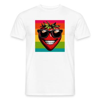 Erdbeeren Erdbeeren - Männer T-Shirt - Weiß - Vorne - AI Model Male 178 dark (178cm)
