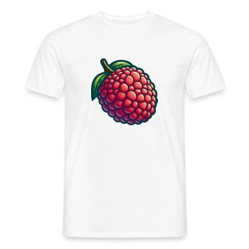 Lychee Natural Illustration - Men's T-Shirt - white - Front - AI Model Male 178 dark (178cm)