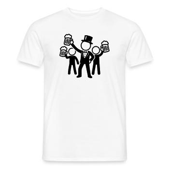 Groom Bachelor Party - Men's T-Shirt - white - Front - AI Model Male 178 dark (178cm)