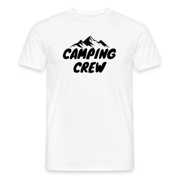 Équipe de camping - T-shirt homme - blanc - Devant - AI Model Male 178 dark (178cm)